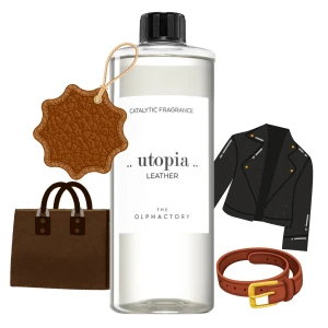 Olejek do lampy zapachowej - The Olphactory - .. utopia .. - Leather - 500ml