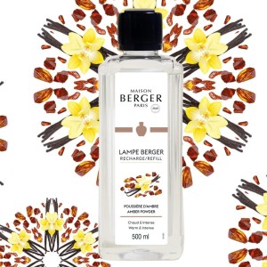 Olejek do lampy zapachowej Berger Paris Poussière d'Ambre - Amber Powder 500ml