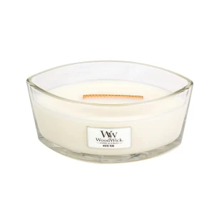 Świeca zapachowa Elipsa - HearthWick Flame - White Teak - Jodła, Sandał, Dąb, Cedr