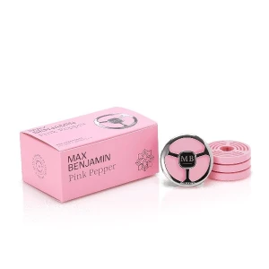 Zestaw Car Fragrance PREMIUM Max Benjamin z 4 wkładami - Pink Pepper 