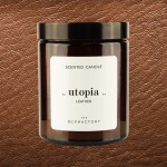 Świeca zapachowa perfumowana - The Olphactory - .. utopia .. - Leather - 135g