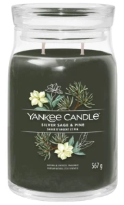 Świeca zapachowa Yankee Candle Signature DUŻA - Silver Sage & Pine