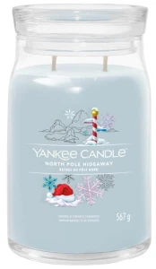Świeca zapachowa Yankee Candle Signature DUŻA - Passport to the Holidays - North Pole Hideaway