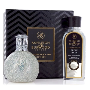 Lampa zapachowa - The Pearl Zestaw z olejkiem Fresh Linen 250ml     