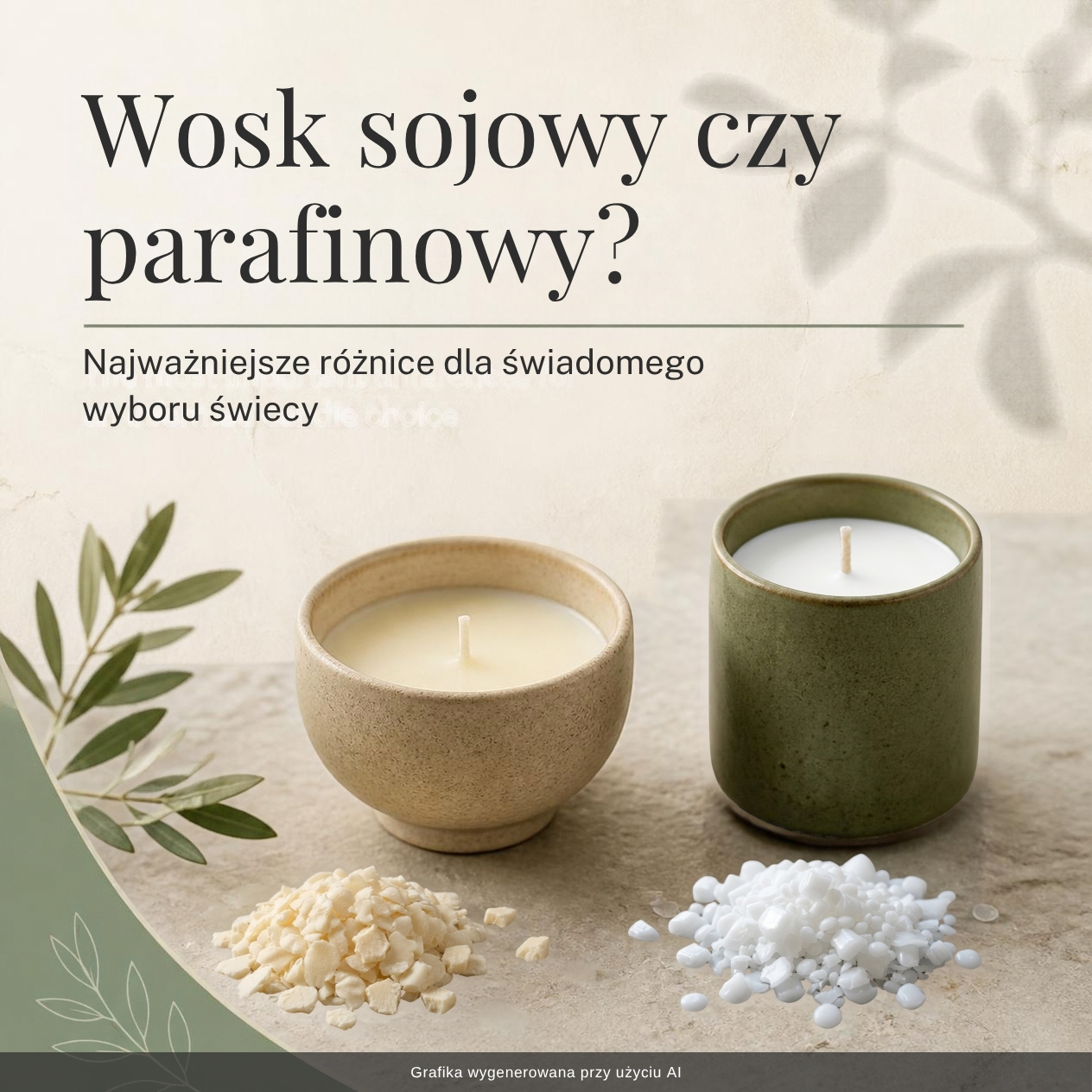 Wosk sojowy czy parafinowy? Poznaj różnice.